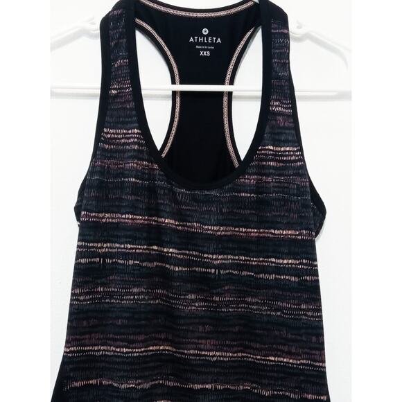 Athleta Women's Tank Top Shirt Retreat Print Chi Racerback Size XXS - Picture 2 of 9